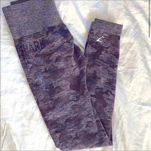Gymshark Camo Leggings XS